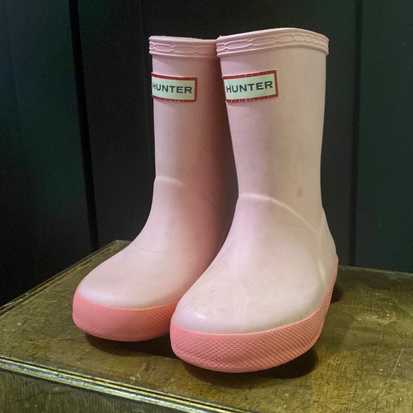 Hunter Other - Hunter Rain Boots Pink Toddler 7